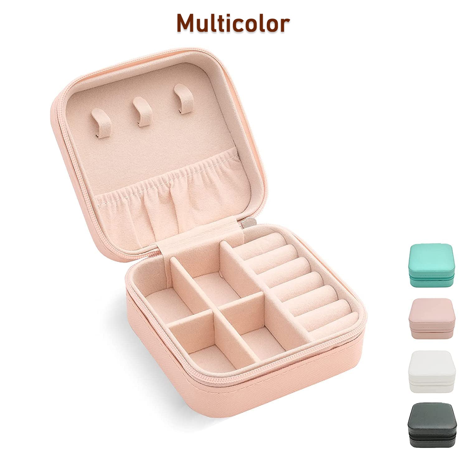 Mini PU Leather jewellery Box for Travel & Storage Mini PU Leather jewellery Box for Travel & Storage